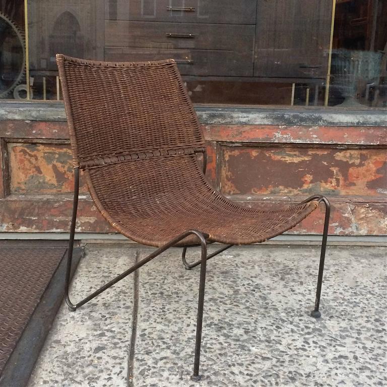 wicker and wrought iron chairs
