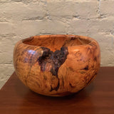 Organic Modern Lodgepole Burl Wood Art Bowl