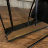 Modernist Wrought Iron and Brass Fireplace Tools