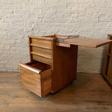 Edward Wormley For Drexel Walnut Office File Cabinets