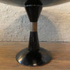 Post-Modern Starburst Mahogany Round Pedestal Dining Table
