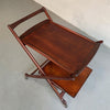 Mid-Century Modern Tiered Convertible Serving Bar Cart