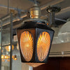 Petite Faceted Black Glass Pendant Light