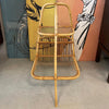 Mid Century Modern Rattan Side Table With Magazine Holder