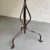 Antique Brushed Steel And Cast Iron Coat Rack