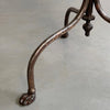 Antique Brushed Steel And Cast Iron Coat Rack