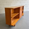 Mid Century Modern Satinwood Bookcase Cabinet
