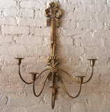 Brass Wall Candelabra