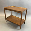 Rolling Walnut Bar Cart