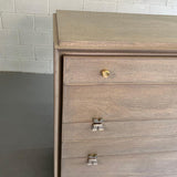 Paul Frankl For Johnson Furniture Pickled Mahogany Highboy Dresser