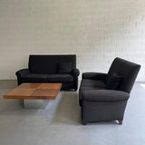 Italian Upholstered Loveseat Sofa By Donghia