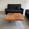 Walnut And Chrome Coffee Table By Milo Baughman For Thayer Coggin