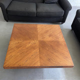 Walnut And Chrome Coffee Table By Milo Baughman For Thayer Coggin