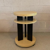 Art Deco Round Tiered Side Table