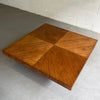 Walnut And Chrome Coffee Table By Milo Baughman For Thayer Coggin