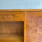 Biedermeier Style Satinwood Bookcase Credenza