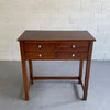 Industrial Mahogany Examination Console Table By Bausch & Lomb