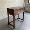 Industrial Mahogany Examination Console Table By Bausch & Lomb
