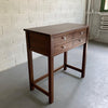 Industrial Mahogany Examination Console Table By Bausch & Lomb