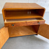 Biedermeier Style Satinwood Nighstand Cabinet