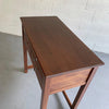 Industrial Mahogany Examination Console Table By Bausch & Lomb