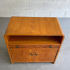 Biedermeier Style Satinwood Nighstand Cabinet