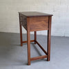 Industrial Mahogany Examination Console Table By Bausch & Lomb