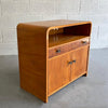 Biedermeier Style Satinwood Nighstand Cabinet
