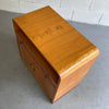 Biedermeier Style Satinwood Nighstand Cabinet