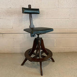 Industrial Adjustable Telephone Operator Swivel Stool