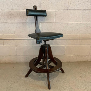 Industrial Adjustable Telephone Operator Swivel Stool