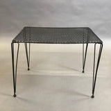 Black Iron Mesh Side Table