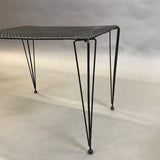 Black Iron Mesh Side Table