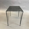 Black Iron Mesh Side Table