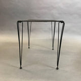 Black Iron Mesh Side Table