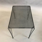 Black Iron Mesh Side Table