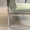 Chrome and Linen Armchair