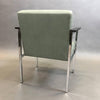 Chrome and Linen Armchair