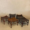 Egyptian Revival Light Slat Oak Thebes Stool, Liberty & Co.