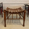 Egyptian Revival Light Slat Oak Thebes Stool, Liberty & Co.