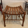 Egyptian Revival Light Slat Oak Thebes Stool, Liberty & Co.