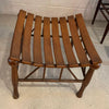 Egyptian Revival Light Slat Oak Thebes Stool, Liberty & Co.