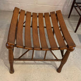 Egyptian Revival Light Slat Oak Thebes Stool, Liberty & Co.