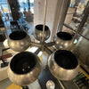 Machine-Age Aluminum Five Arm Chandelier
