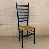 Ladder Back Accent Side Chair In The Style Of Gio Ponti