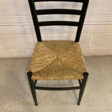 Ladder Back Accent Side Chair In The Style Of Gio Ponti