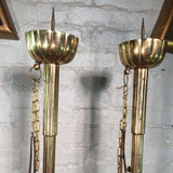 Large Brass Candle Holders