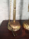 Large Brass Candle Holders