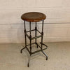 Early 20th Century Industrial Drafting Stool With Footrest