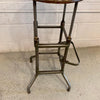 Early 20th Century Industrial Drafting Stool With Footrest